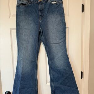 Wrangler Women's Flare Jeans in Deep Blue